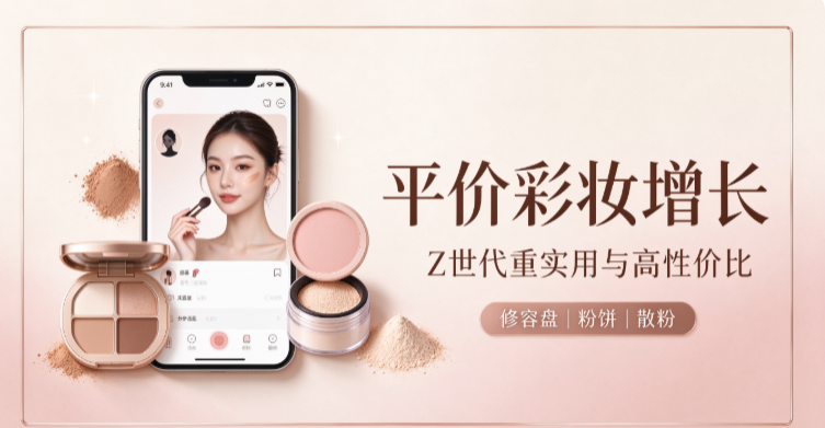 彩妆消费人群结构转变，Z 世代持续带动平价面部彩妆增长